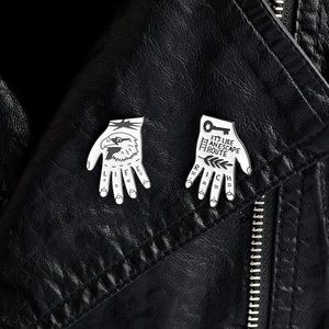 Only ships with $15 orders. Cool Enamel Pins